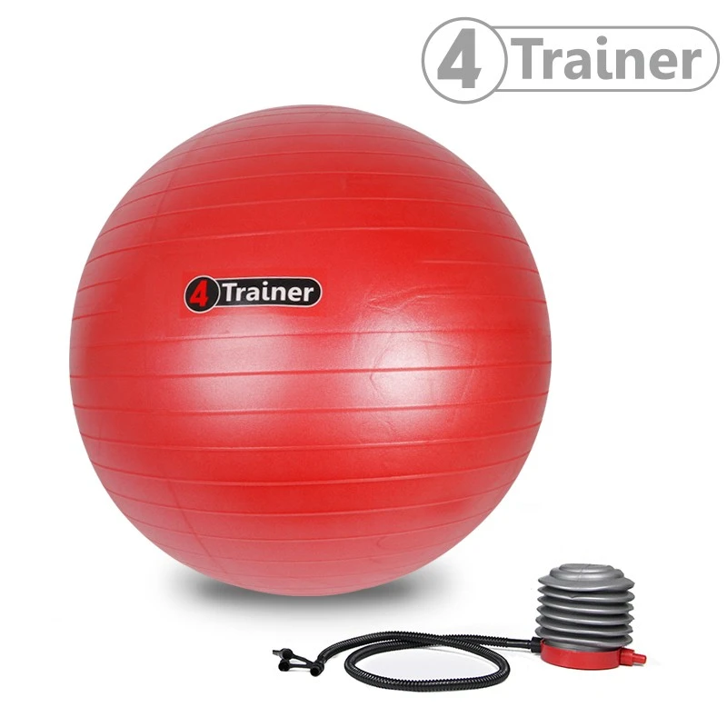 BALLON SUISSE ROUGE 75 Cm Anti-éclatement 4Trainer 2 BALLON SUISSE ROUGE 75 Cm Anti-éclatement 4Trainer – Image 2