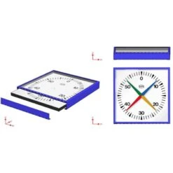 Chronomètre Piscine 4 Aiguilles - 62,5cm X 62,5cm - IHM -Cress Sport Boutique chronometre piscine 4 aiguilles 62cm 2