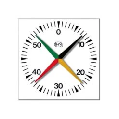 Chronomètre Piscine 4 Aiguilles Mural 100x100cm