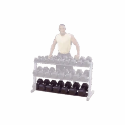 Etagère De Rangement Complémentaire Pour Rack Haltères 2 Niveaux Bodysolid