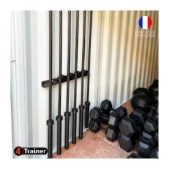 Rack De Stockage Mural Pour Barres Olympiques - 4TRAINER -Cress Sport Boutique rack de stockage mural pour barres olympiques 4trainer 3