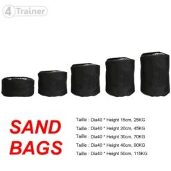 Sandbag 25KG à 115KG – Sac De Force à Lester - 4TRAINER -Cress Sport Boutique sandbag 25kg a 115kg sac de force a lester 4trainer 2