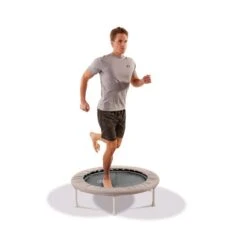 TRAMPOLINE PRO - 48 Ressorts - Charge Max 180 Kg -Cress Sport Boutique trampoline pro bleu argent 2